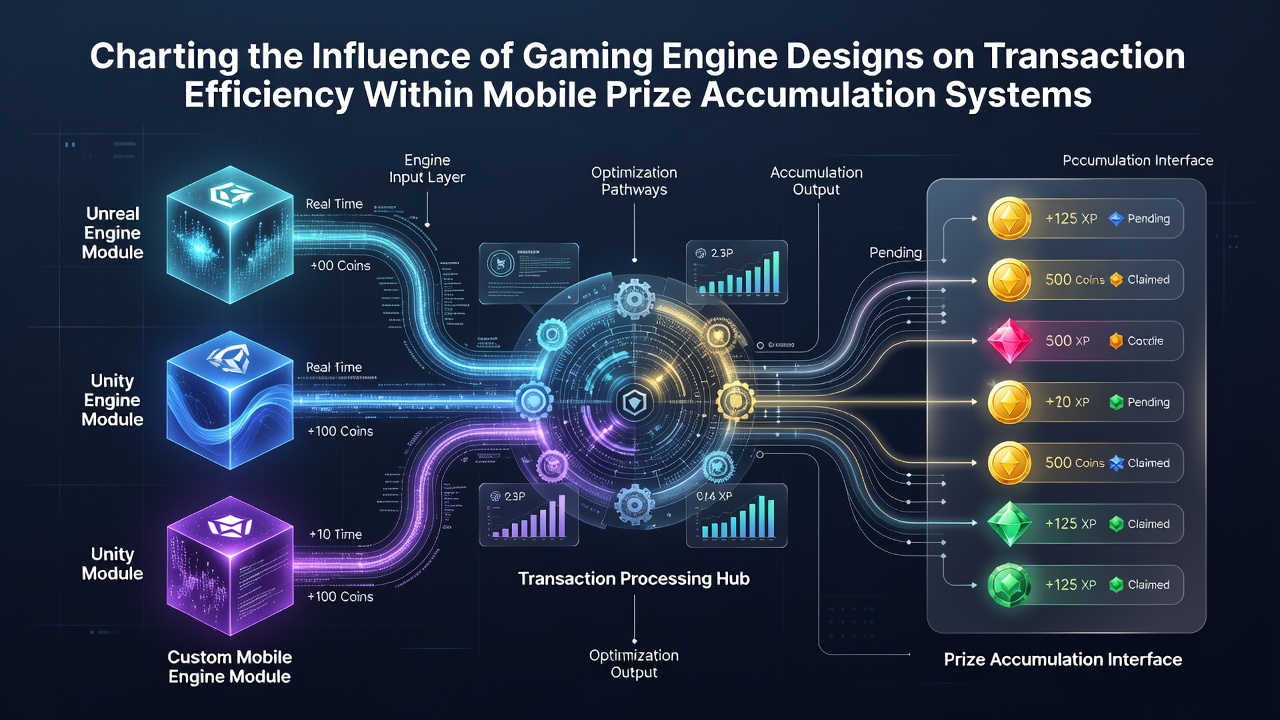 Overview of gaming engine components affecting mobile prize transaction flows