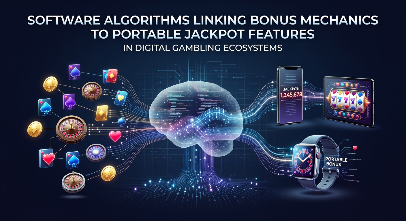 Digital interface showing interconnected bonus and jackpot algorithms on mobile gambling platforms