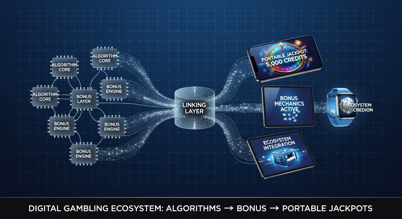 Mobile screen displaying real-time bonus and jackpot synchronization in a digital casino application